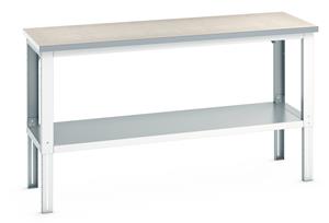 Bott Lino Workbench with Full Shelf - 2000Wx750Dx740-1140mmH Benches with Full Depth Shelf Under For Storage 41003510.16V 